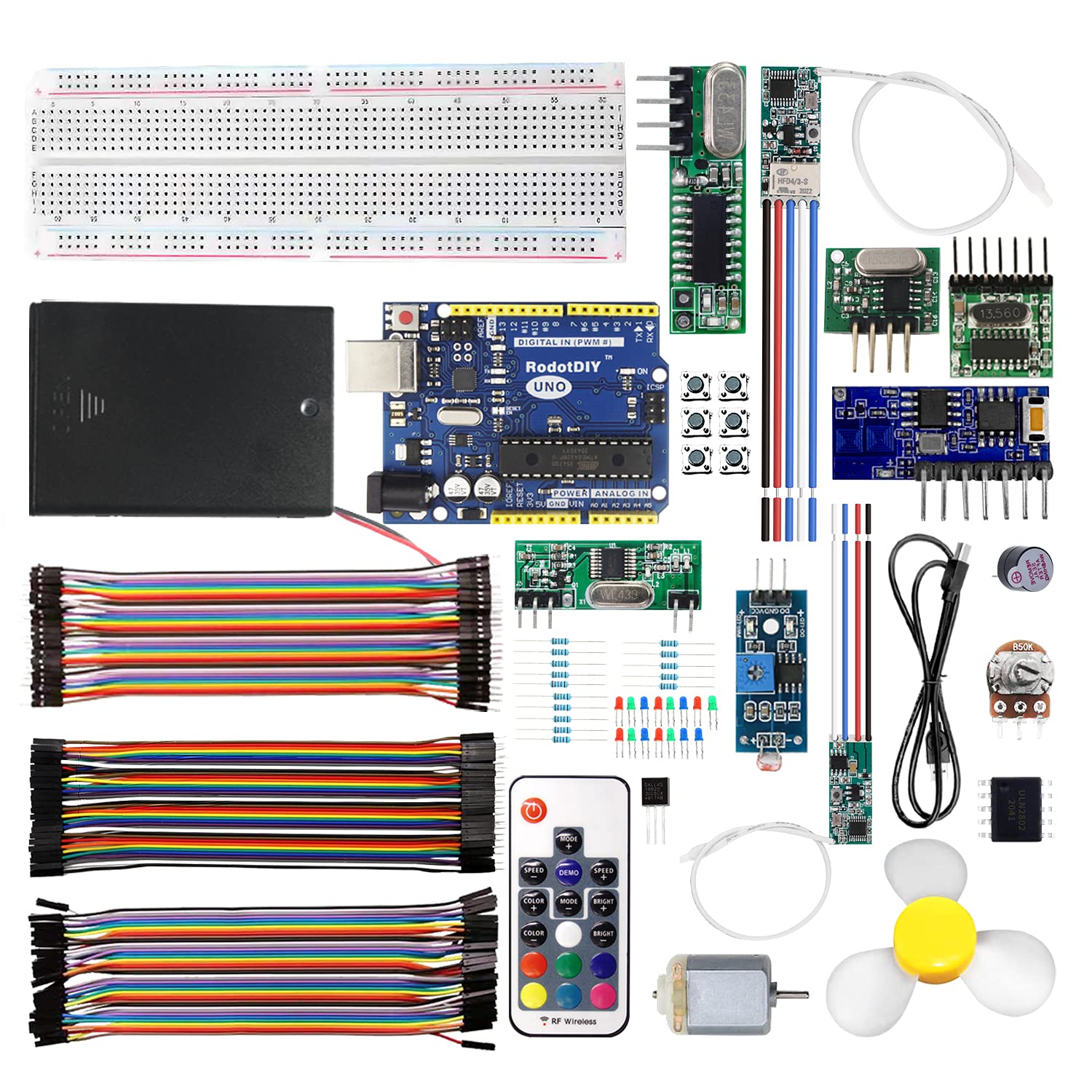 Starter Kit for Uno R3 compatible with Arduino IDE