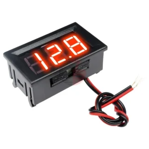 0.56 Mini LED Digital Voltmeter Detector DC 4.5-30V 12V 24V Voltage Capacity Monitor Volt Panel Tester Meter For Motorcycle Car（red）