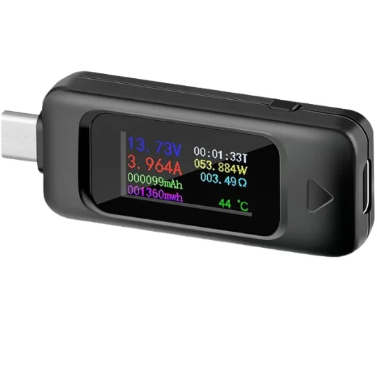 MX18 10 in1 Digital LCD Display USB Tester Voltage Current Tester Power Meter Timing Ammeter USB Charger Tester Detector - Image 2